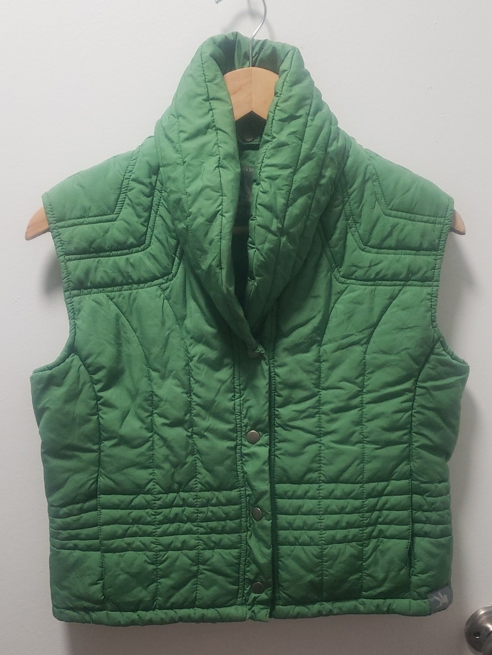Green Quilted Puffer Vest